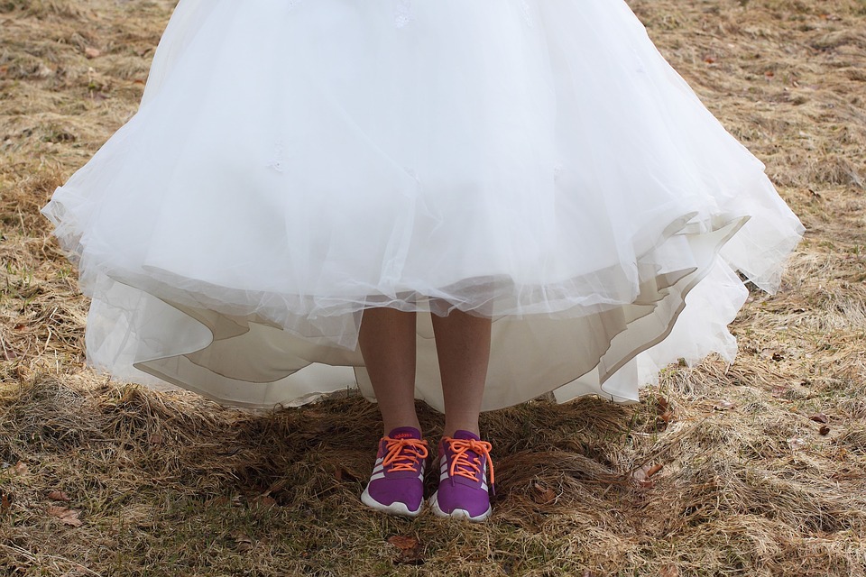 Свадебные платья с ботинками
